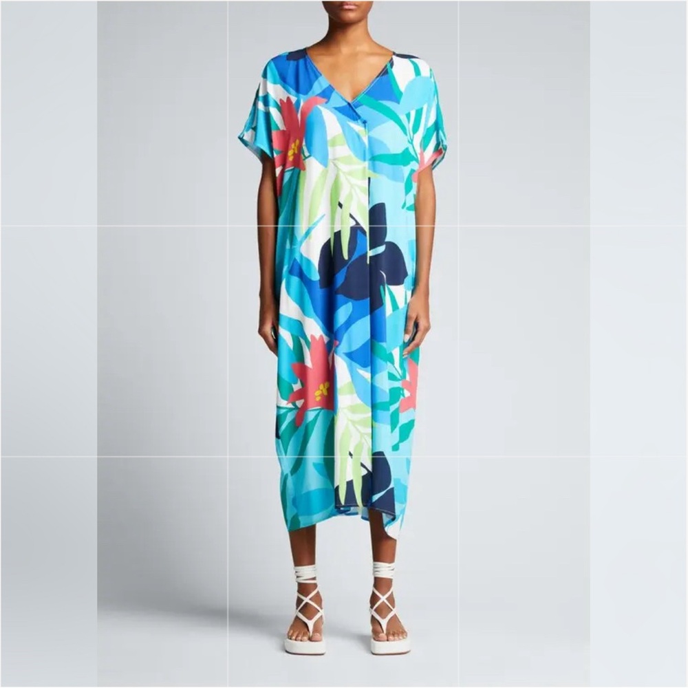 Tommy Bahama Paloma Palms Kaftan Tunic - Picture 1 of 13